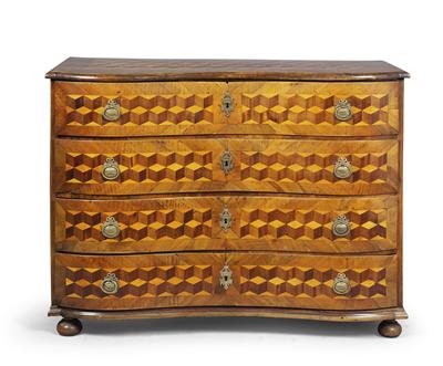 Late Baroque chest of drawers, - Di provenienza aristocratica