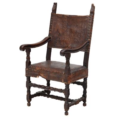 Early baroque armchair, - Di provenienza aristocratica