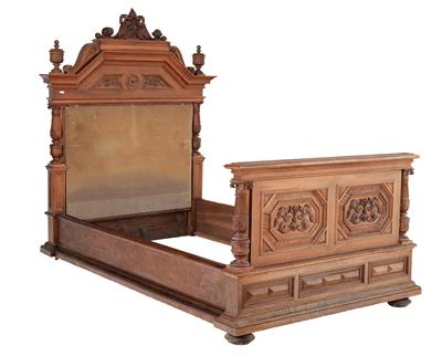 Large Historicism pair of beds, - Di provenienza aristocratica