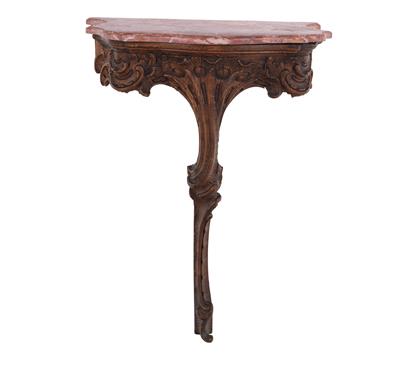 Small wall console table in rococo style, - Majetek aristokratického původu a předměty  důležitých proveniencí