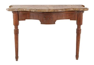 Console table in Josephinian style, - Majetek aristokratického původu a předměty  důležitých proveniencí