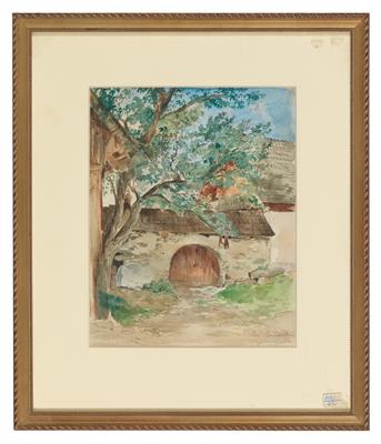 Water colourist ca. 1870 - Castle Schwallenbach - Collection Reinhold Hofstätter (1927- 2013)