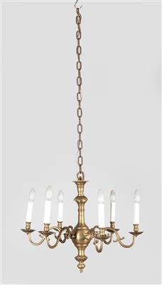 Baroque brass candelabrum, - Castle Schwallenbach - Collection Reinhold Hofstätter (1927- 2013)