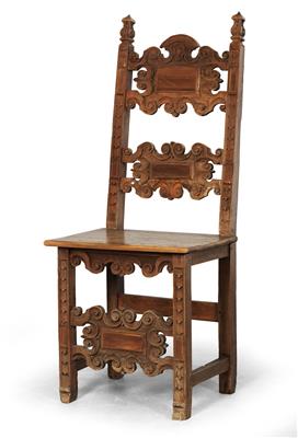 Early baroque armchair, - Castello Schwallenbach - Collezione Reinhold Hofstätter (1927- 2013)