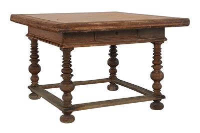 Large early baroque table, - Castello Schwallenbach - Collezione Reinhold Hofstätter (1927- 2013)