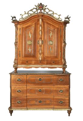 Josefinisch double chest of drawers, - Castle Schwallenbach - Collection Reinhold Hofstätter (1927- 2013)