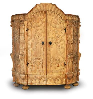 Museum quality peasant chest, - Castle Schwallenbach - Collection Reinhold Hofstätter (1927- 2013)