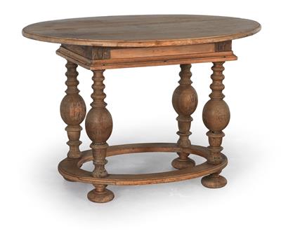 Oval early baroque table, - Castello Schwallenbach - Collezione Reinhold Hofstätter (1927- 2013)