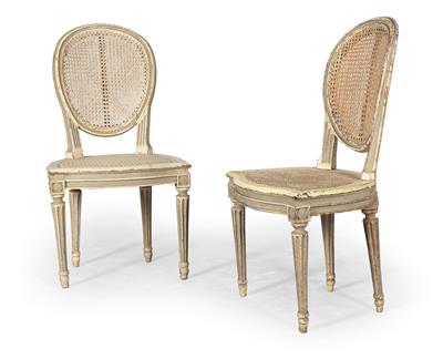 Pair of Josefinisch Chairs, - Castle Schwallenbach - Collection Reinhold Hofstätter (1927- 2013)