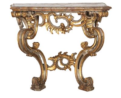 Rococo console table, - Castle Schwallenbach - Collection Reinhold Hofstätter (1927- 2013)