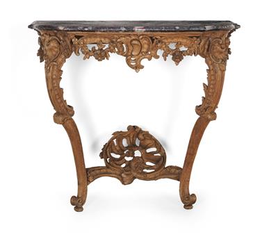 Rococo Console Table, - Castle Schwallenbach - Collection Reinhold Hofstätter (1927- 2013)
