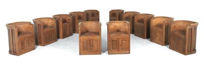 Set of twelve bergere chairs, - Castello Schwallenbach - Collezione Reinhold Hofstätter (1927- 2013)