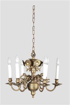 Decorative Baroque Brass Candelabrum, - Castle Schwallenbach - Collection Reinhold Hofstätter (1927- 2013)