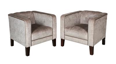 A pair of Art Deco armchairs, - Selected by Hohenlohe