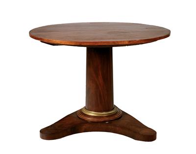 A round early Biedermeier table, - Selected by Hohenlohe