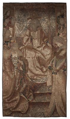 A Burgundian tapestry fragment, - Collezione Reinhold Hofstätter