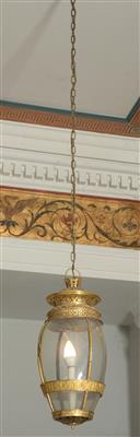 A hanging lamp in Empire style, - Collection Reinhold Hofstätter