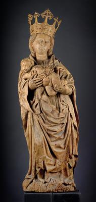 Jakob Kaschauer (Wien um 1400- vor 1463), Madonna mit Kind, - Sammlung Reinhold Hofstätter