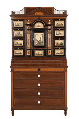 A Neo-Classical cabinet on chest, - Collection Reinhold Hofstätter