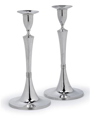 A pair of Empire candlesticks from Vienna, - Collezione Reinhold Hofstätter
