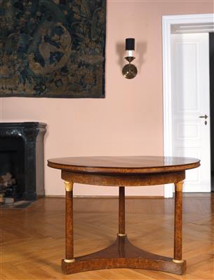 A round Biedermeier table, - Kolekce Reinhold Hofstätter