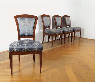 A set of 4 Biedermeier chairs, - Kolekce Reinhold Hofstätter