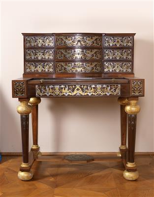 A rare Boulle ornamental writing desk, - Collezione Reinhold Hofstätter