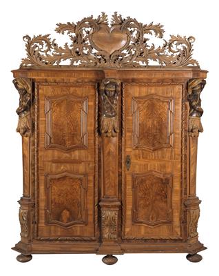 An unusual Baroque hall cupboard, - Collection Reinhold Hofstätter