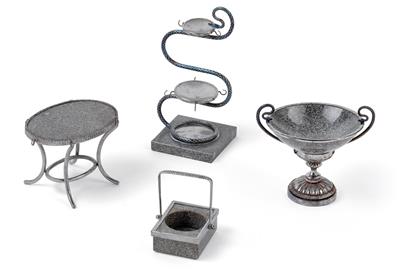 Vier Objekte aus Granit - Sammlung Reinhold Hofstätter