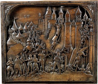 The storming of a fortress, relief, - Collezione Reinhold Hofstätter