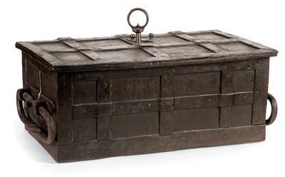 An iron casket, - Collection Reinhold Hofstätter