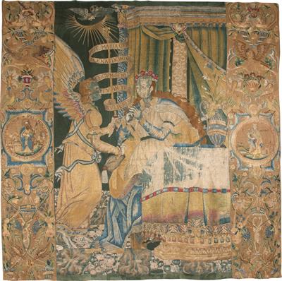 European silk embroidery, - Collezione Reinhold Hofstätter