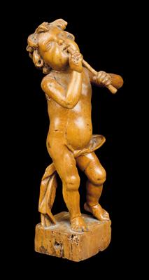 A flute-playing putto, - Collection Reinhold Hofstätter
