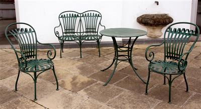 A set of garden furniture, - Collezione Reinhold Hofstätter