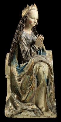 A Gothic Maria from an Annunciation group, - Kolekce Reinhold Hofstätter