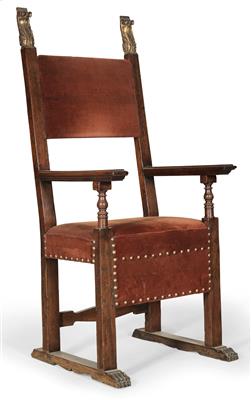 An Italian Renaissance armchair, - Collection Reinhold Hofstätter