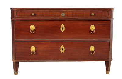 A Neo-Classical chest of drawers, - Collezione Reinhold Hofstätter