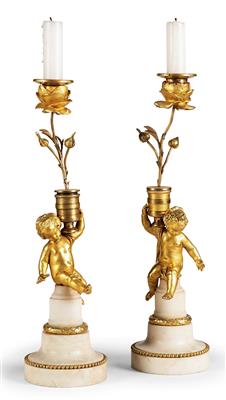 A pair of candleholders, - Collezione Reinhold Hofstätter