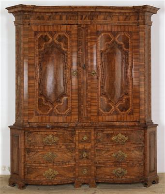 A magnificent Baroque cabinet on chest, - Collection Reinhold Hofstätter