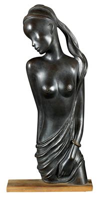 Torso of an African woman, Werkstätten Hagenauer, Vienna, designed c. 1950, - Collection Reinhold Hofstätter