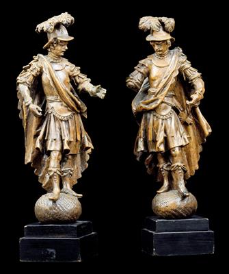 Two soldiers, models for a monument, - Collezione Reinhold Hofstätter