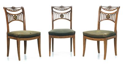 3 Sessel im Regencystil, - Aus aristokratischem Besitz
