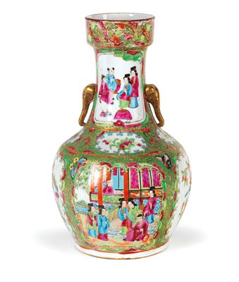 A ‘famille rose’ vase, - Property from Aristocratic Estates and Important Provenance