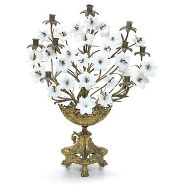 A historical revival style candelabrum, - Di provenienza aristocratica