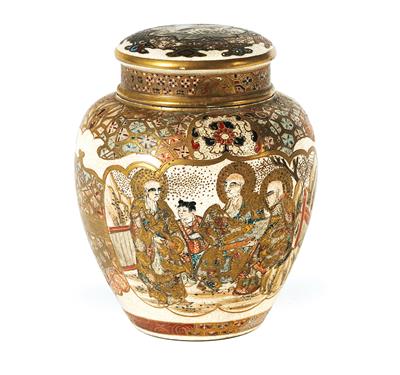 A satsuma tea caddy, - Property from Aristocratic Estates and Important Provenance