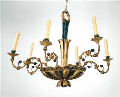 A late Empire chandelier, - Di provenienza aristocratica