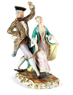 A dancing couple, - Majetek aristokratického původu a předměty důležitých proveniencí