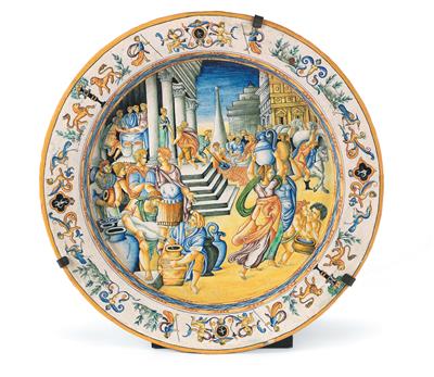 A wall plate, - Majetek aristokratického původu a předměty důležitých proveniencí