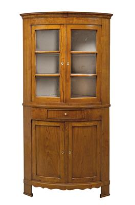 A Biedermeier Corner Display Cabinet, - Property from Aristocratic Estates and Important Provenance