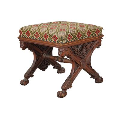 A Historicist Stool, - Property from Aristocratic Estates and Important Provenance